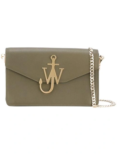 Jw Anderson Logo Detail Bag In Green