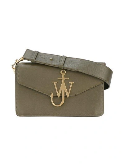 Shop Jw Anderson Logo Detail Bag In Green