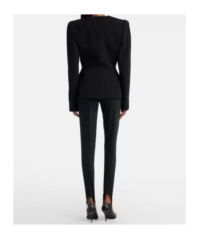Mugler Wool-blend Stirrup Leggings In Multi