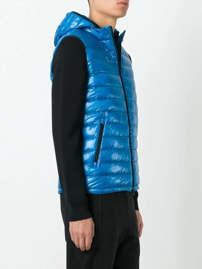 Shop Herno Classic Gilet In Blue