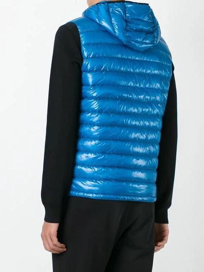 Shop Herno Classic Gilet In Blue