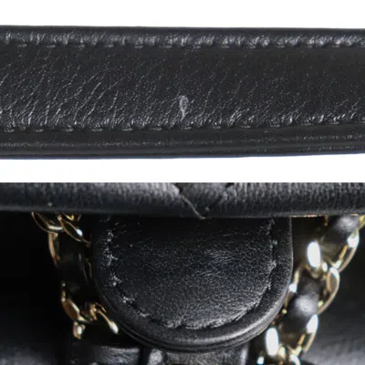 Pre-owned Chanel Black Leather Backpack ()