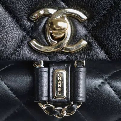 Pre-owned Chanel Black Leather Backpack ()