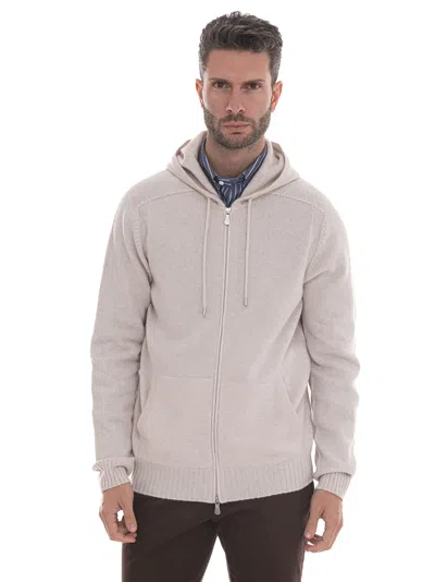 Gran Sasso Sweatshirt With Hood In White