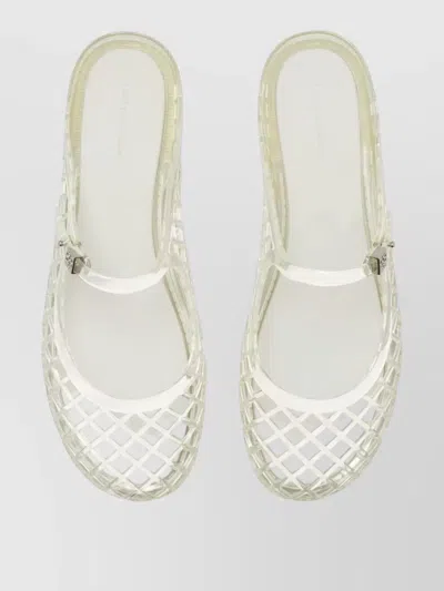 Tory Burch Mellow Jelly Mary Jane Ballerina Mules In Metallic