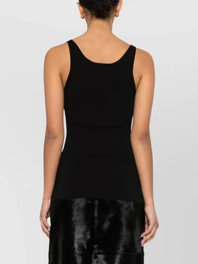 Totême Toteme Classic Compact Knit Tank Top In Black