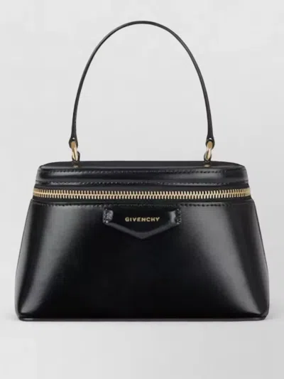 Givenchy Vanity Antigona Leather Handbag With Lettering Logo On The Front In Black