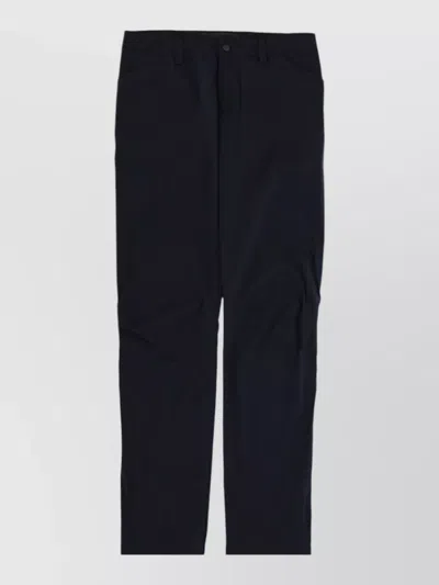 Aspesi Neutrals Straight Leg Cotton Trekking Pants In Blue