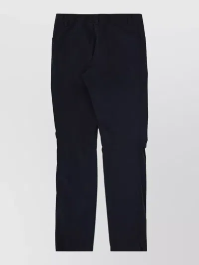 Aspesi Neutrals Straight Leg Cotton Trekking Pants In Blue