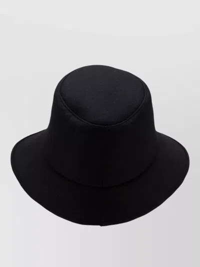 Junya Watanabe Wool Blend Round Crown Hat Structured In Black