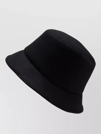 Junya Watanabe Wool Blend Round Crown Hat Structured In Black