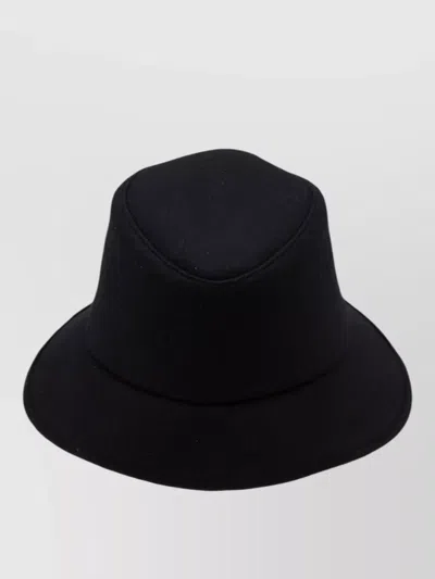 Junya Watanabe Wool Blend Round Crown Hat Structured In Black
