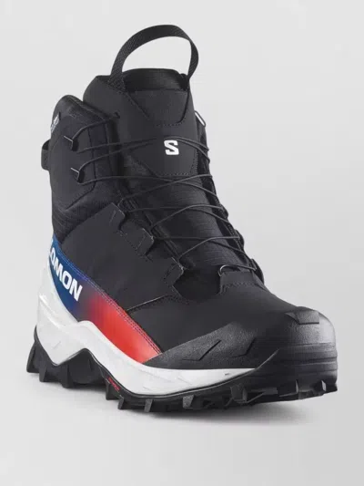 Salomon Silk Ankle Boot High Top Pull Tab In Black