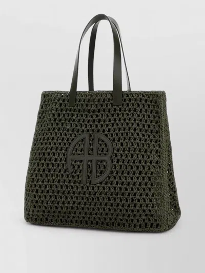 Anine Bing Large Rio Tote In Green
