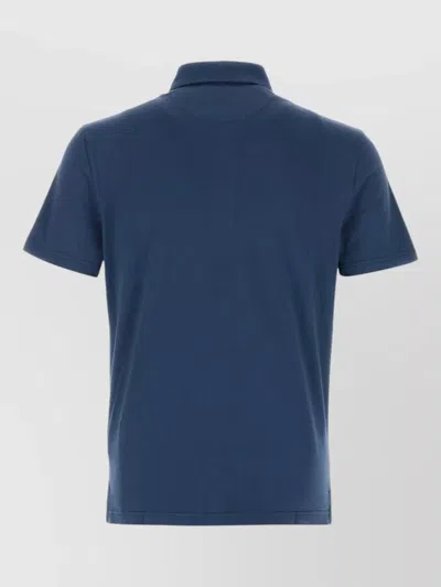 Fedeli Navy Blue Solid Polo In Multi