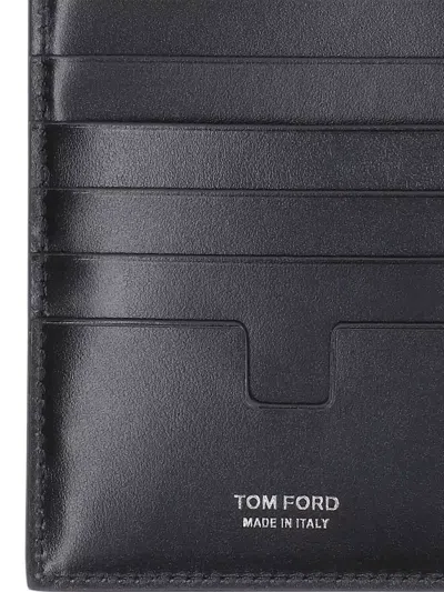 Tom Ford Bi Fold Wallets Embossed Texture Design