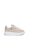 ALEXANDER MCQUEEN Chunky outsole coarse glitter metallic leather trainers