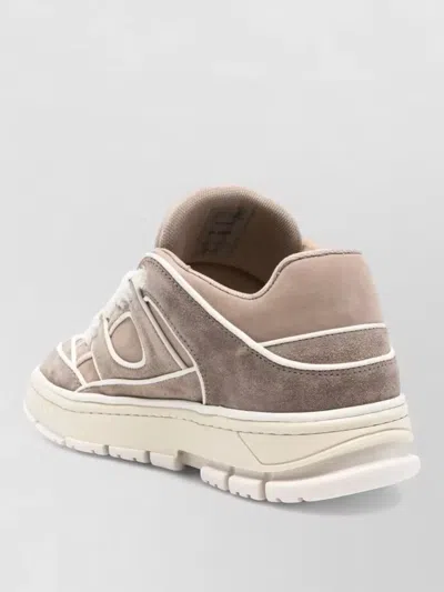 Axel Arigato Low-top Nubuck Sneakers With Embroidered Logo In Multi