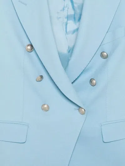 Tagliatore Double-breasted Linen Pant Suit