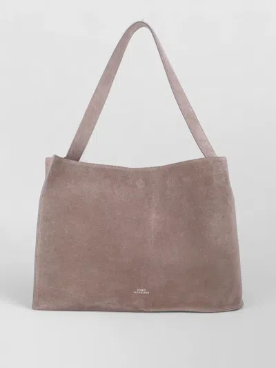 Studio Nicholson Reflection Suede Tote Shoulder Bag In Pink