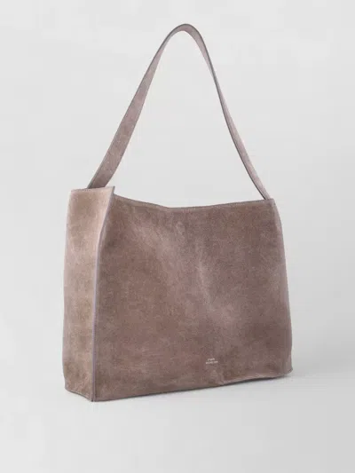 Studio Nicholson Reflection Suede Tote Shoulder Bag In Pink