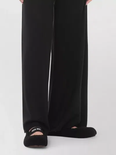 Moon Boot Mb Shearling Ballet Flats In Black Shearling