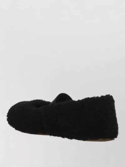 Moon Boot Mb Shearling Ballet Flats In Black Shearling