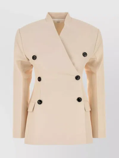 Co Visse-blend Blazer With Virgin Wool Lining For Women In Neutral