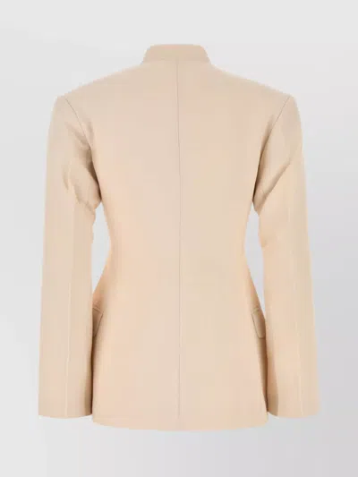Co Visse-blend Blazer With Virgin Wool Lining For Women In Neutral