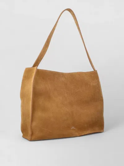 Studio Nicholson Suede Shoulder Tote Bag Rectangular Shape In Neutral