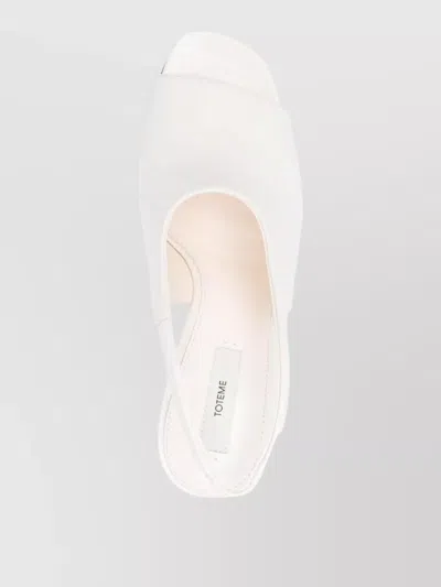 Totême Women White Slingback Heels, 7.5 Luxury Pumps & Heels For Women Darveys In White