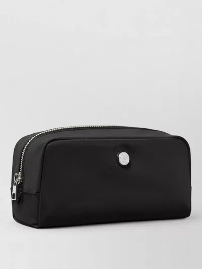 Tory Burch Rectangular Silk Nylon Blend Handbag Accessory In Black