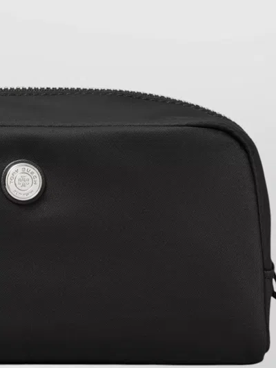 Tory Burch Rectangular Silk Nylon Blend Handbag Accessory In Black