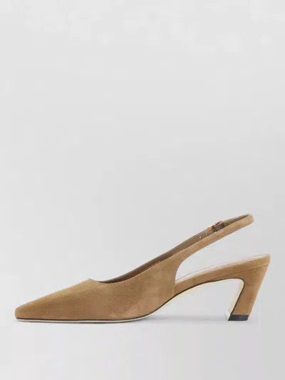 Stuart Weitzman Stassi 50 Slingback Pointed Toe Mules In Neutral