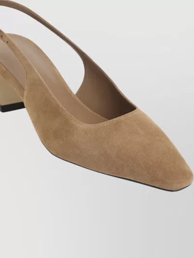 Stuart Weitzman Stassi 50 Slingback Pointed Toe Mules In Neutral