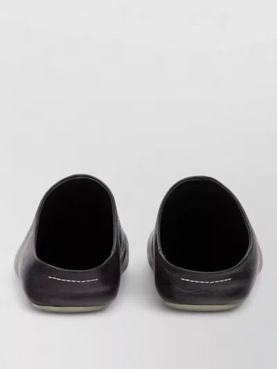 Mm6 Maison Margiela Men Black Leather Sandals, 8 Luxury Sandals & Floaters For Men Darveys