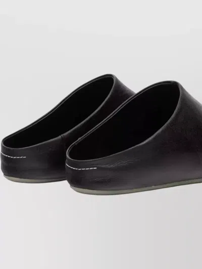Mm6 Maison Margiela Men Black Leather Sandals, 8 Luxury Sandals & Floaters For Men Darveys