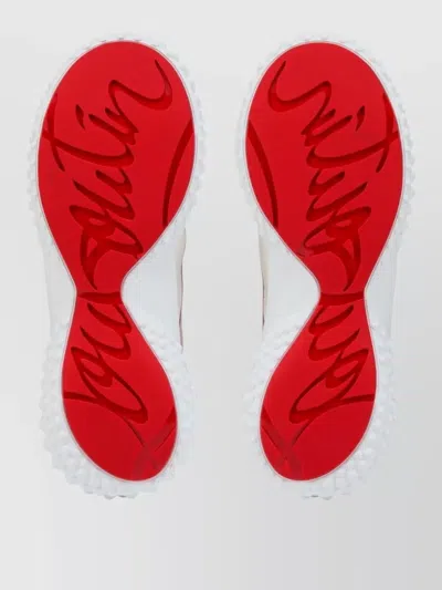 Christian Louboutin Mara Flat Sneakers Rear Pull Tab Contrast Panels In Multi