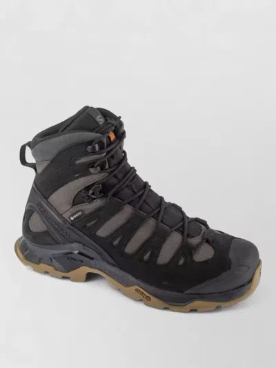 Salomon Ankle Support Boots Mesh Panels Pull Tab In Black