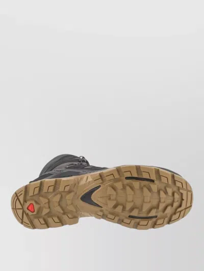 Salomon Ankle Support Boots Mesh Panels Pull Tab In Black