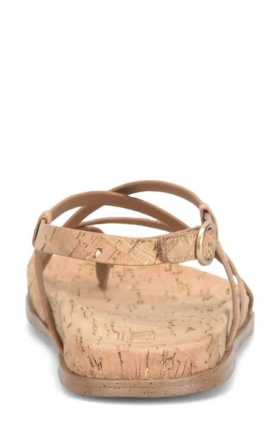 Korks Arica Toe Loop Sandal In Brown