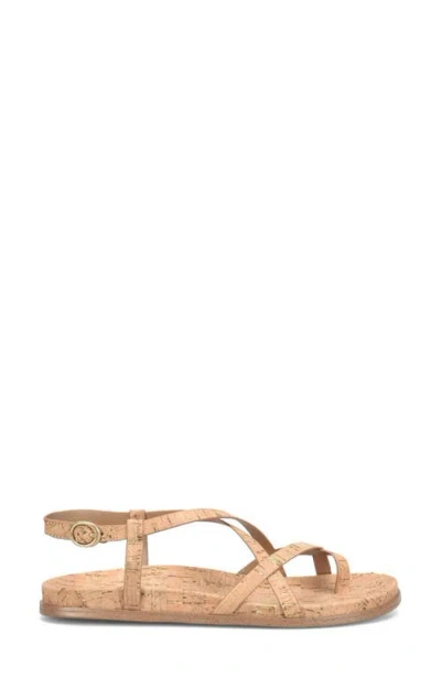 Korks Arica Toe Loop Sandal In Brown