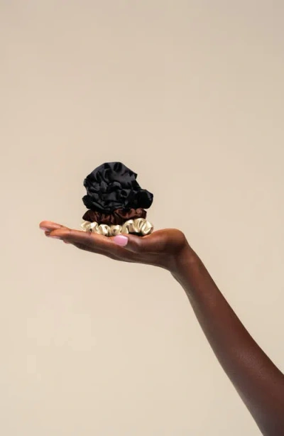 Kitsch 3-pack Assorted Rosette Scrunchies In Multi