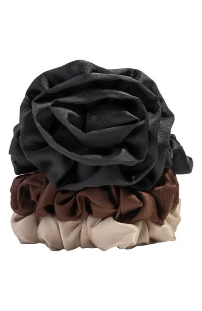 Kitsch 3-pack Assorted Rosette Scrunchies In Multi