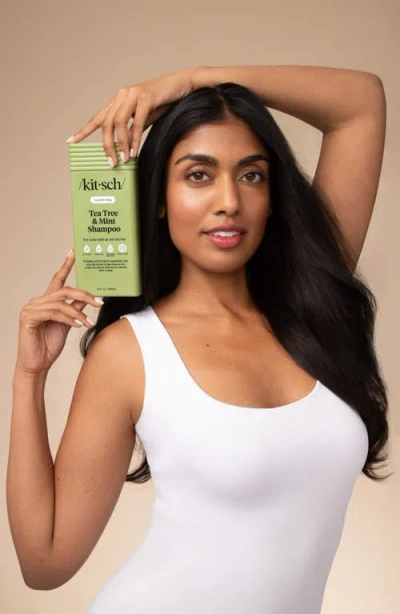 Kitsch Clarifying Tea Tree & Mint Liquid Shampoo In Transparent