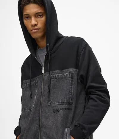 Kl Jeans Denim Panel Jacket