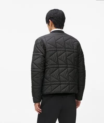 Karl Lagerfeld Lightweight Packable Jacket In Black