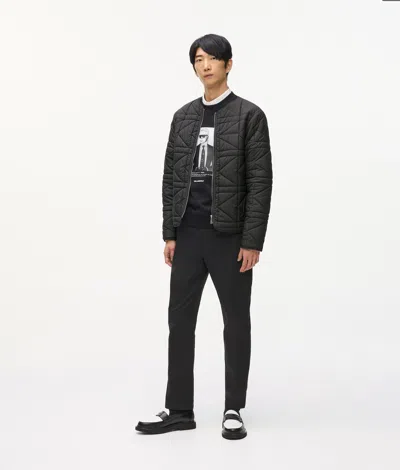 Karl Lagerfeld Lightweight Packable Jacket In Black