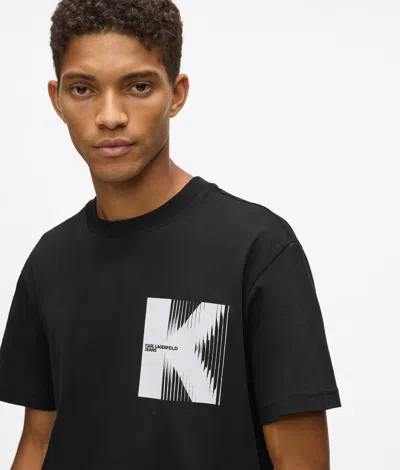 Kl Jeans K Artwork T-shirt In Black