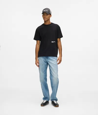 Kl Jeans Digitized Karl T-shirt In Black